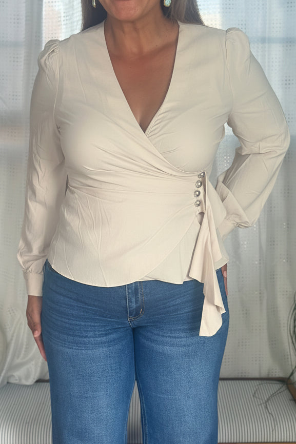 Destellos Sienna Champagne Blouse