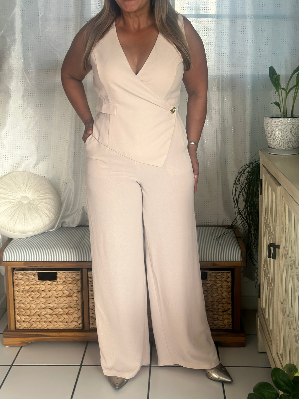 Destellos Sand Jumpsuit