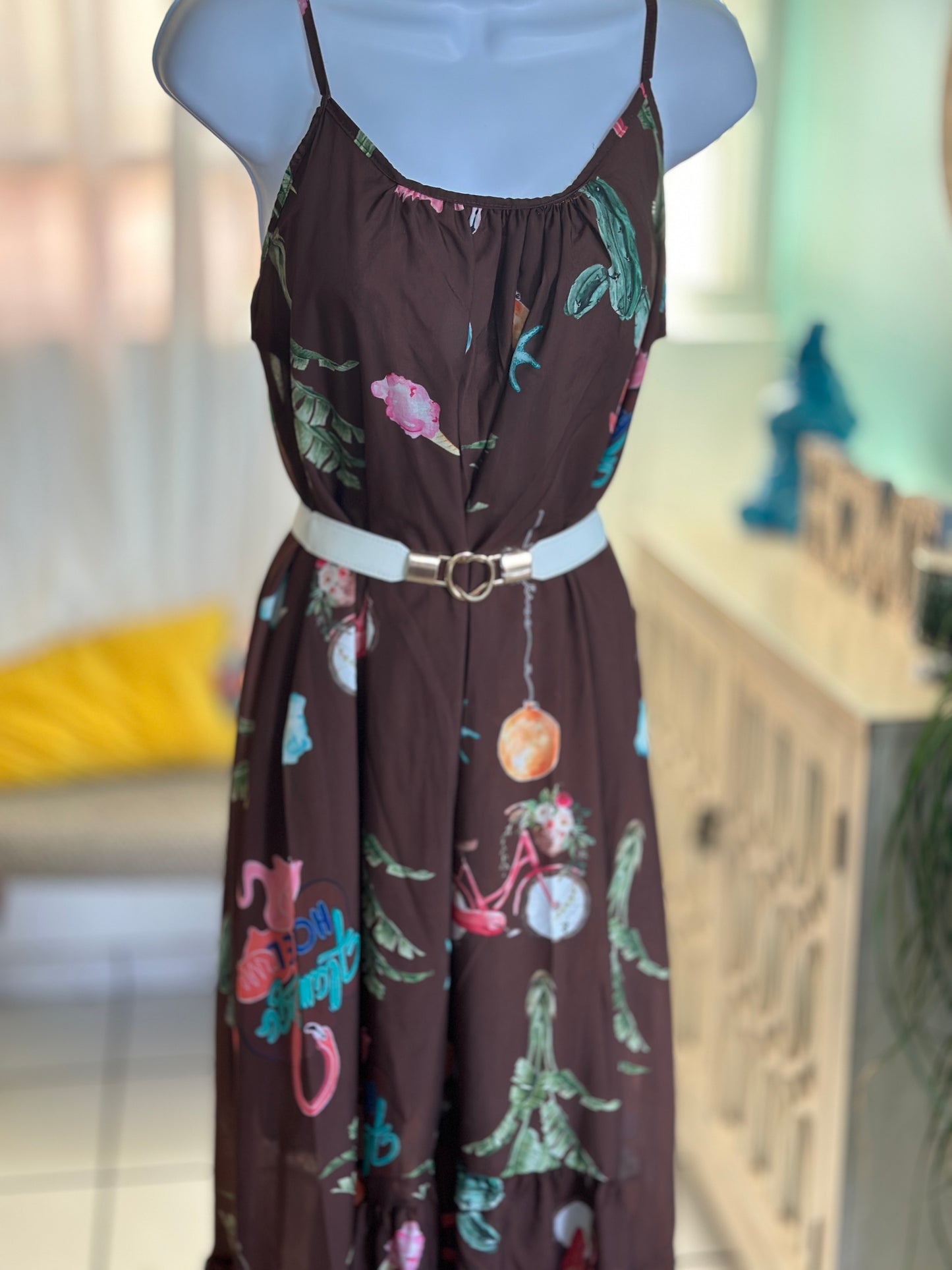 Tropical Boho Dress