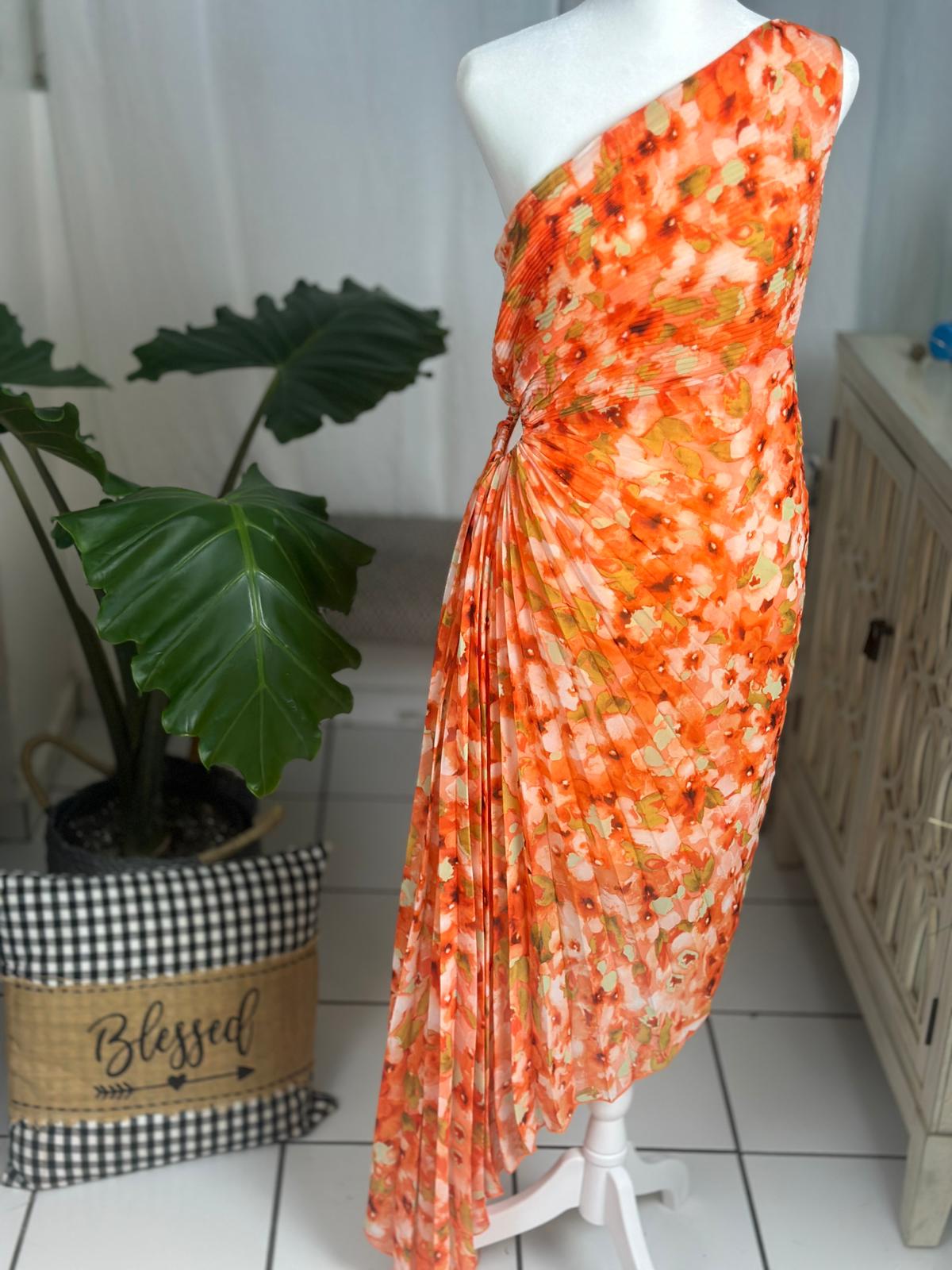 Destellos One Shoulder Asymmetrical Dress