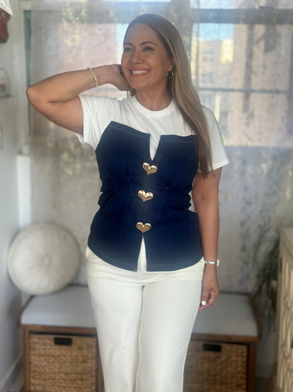 Destellos Sweet Denim T-Shirt