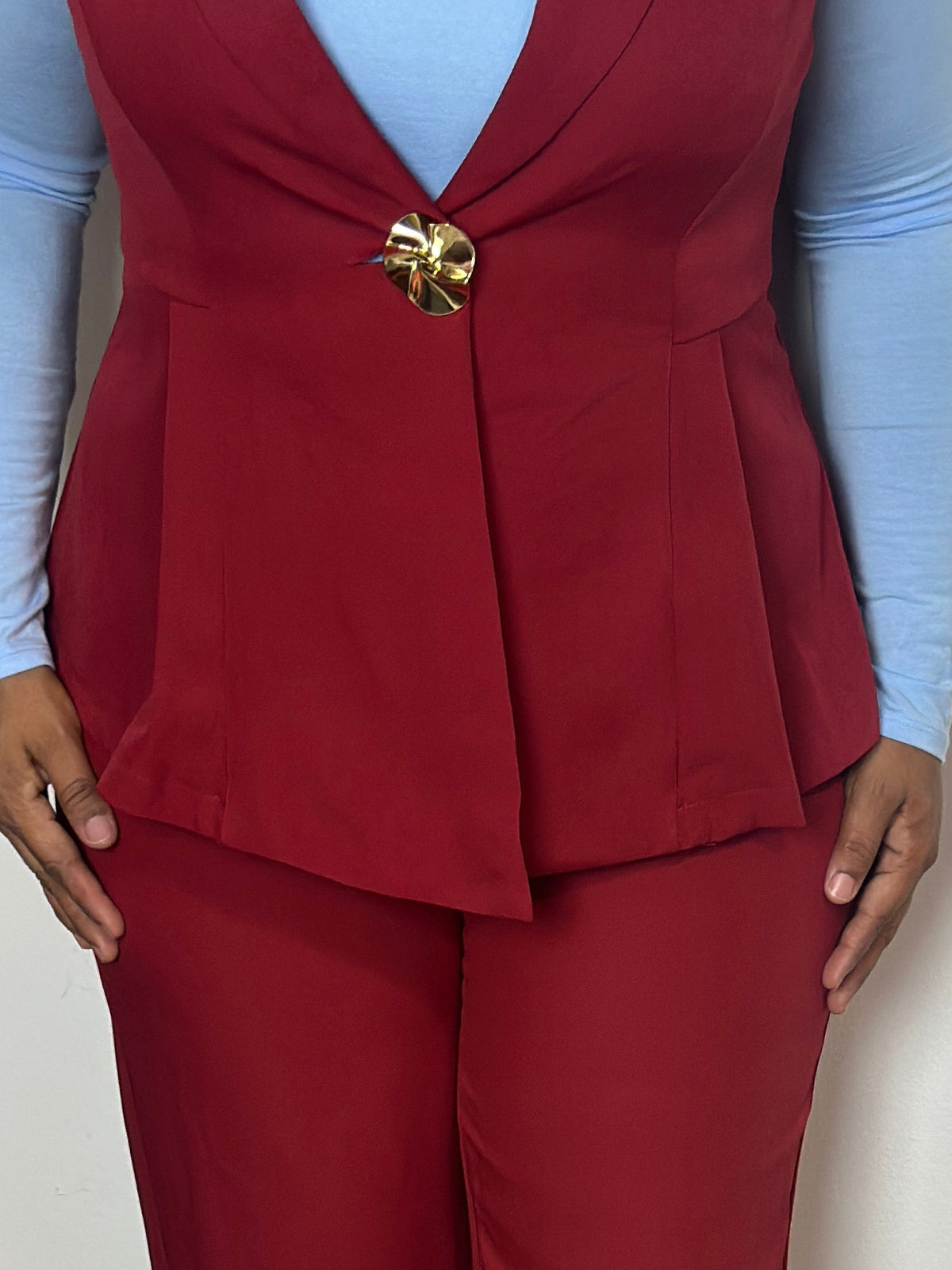 Destellos Peplum Vest Set