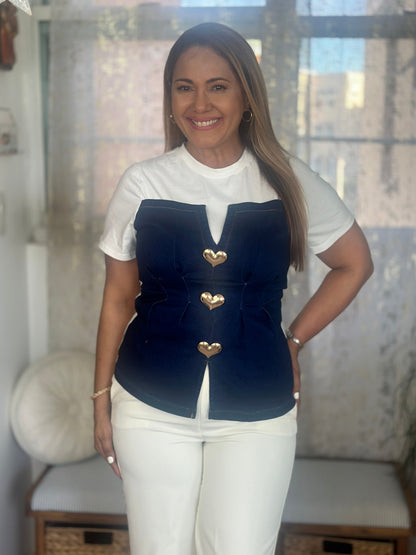 Destellos Sweet Denim T-Shirt