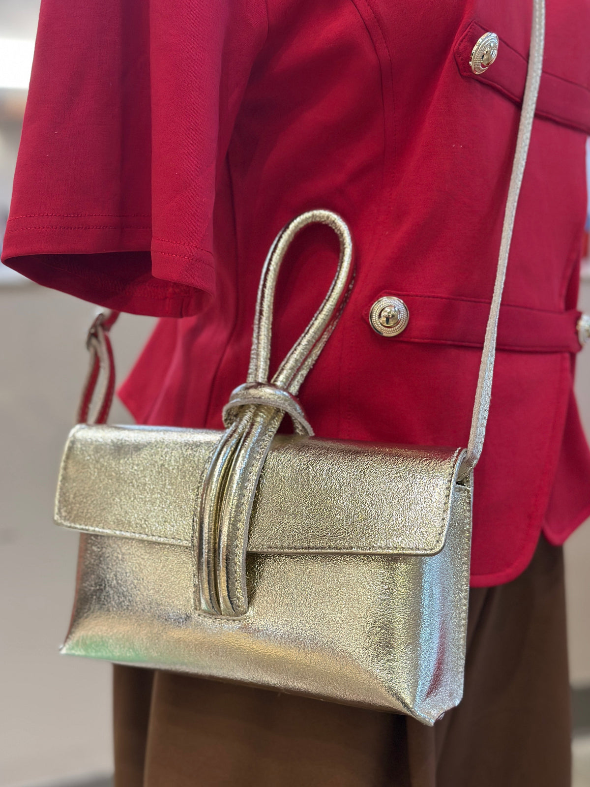 Destellos Luxury Leather Clutch