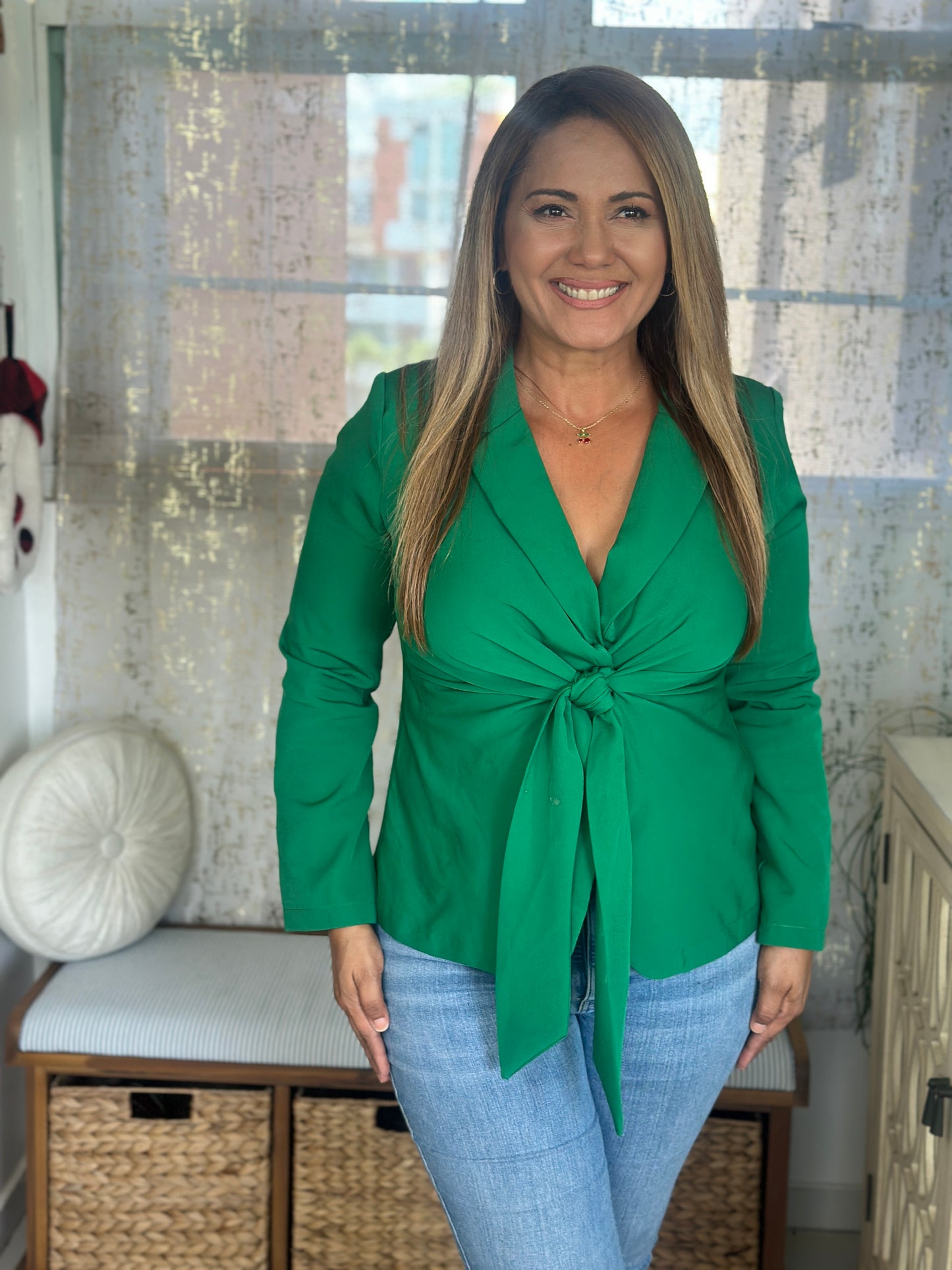 Destellos Green Collar Blazer