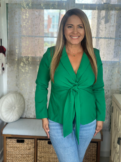 Destellos Green Collar Blazer