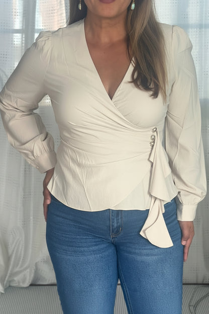 Destellos Sienna Champagne Blouse