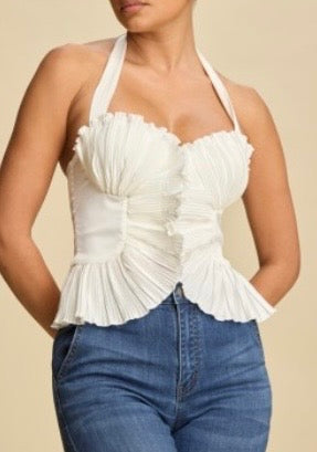 Destellos Champagne Halter Peyton Bustier ✨🥂
