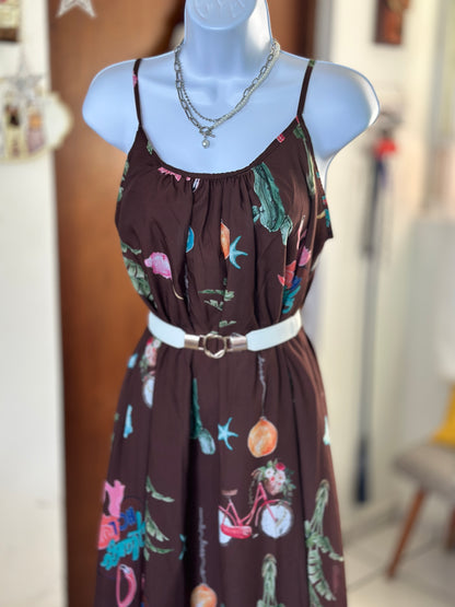 Tropical Boho Dress