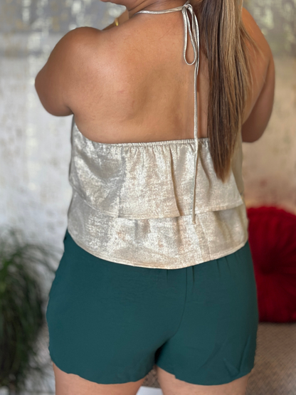 Destellos Glamorous Halter Top