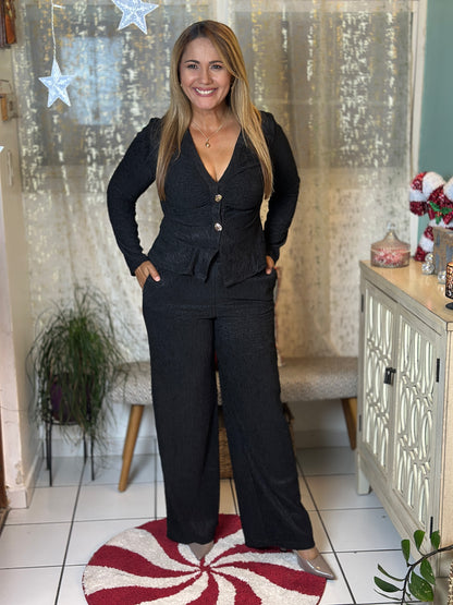 Destellos Black Elegant Set