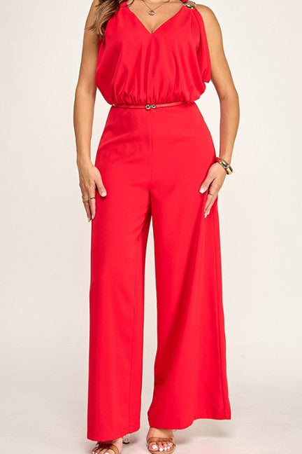 Destellos Scarlet Jumpsuit❤️