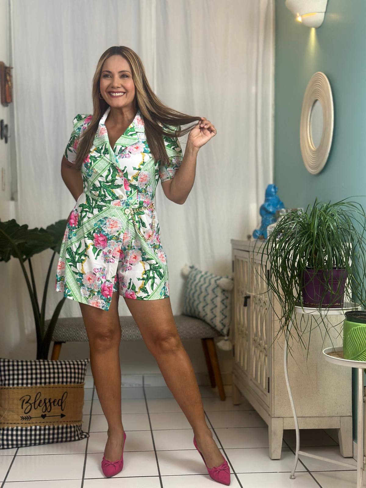 Destellos Floral Romper