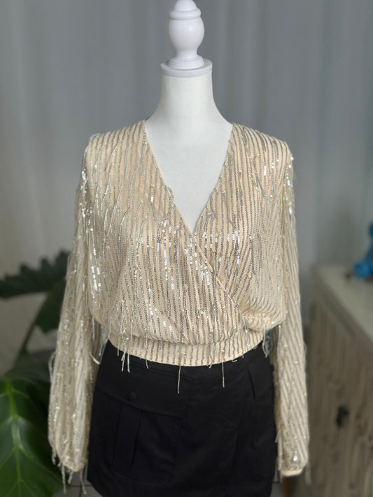 Destellos Sequin Elegant Top